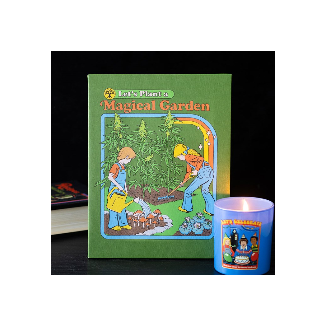 Magical Garden Canvas Plaque by Steven Rhodes 19 x 25cm