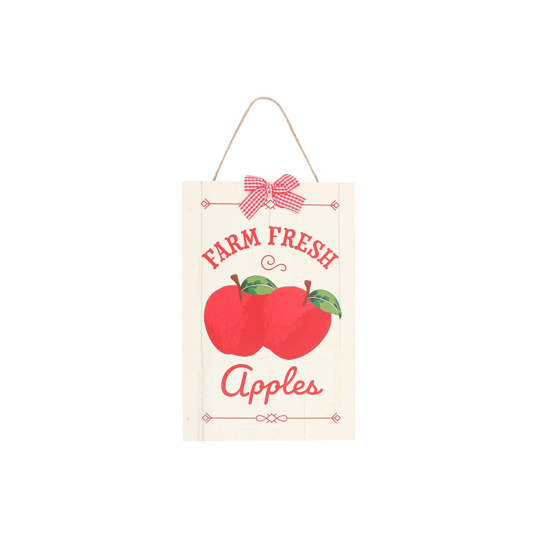 Farm Fresh Apples Hanging Sign 30cm x 20 cm - Image 2