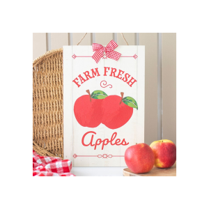 Farm Fresh Apples Hanging Sign 30cm x 20 cm
