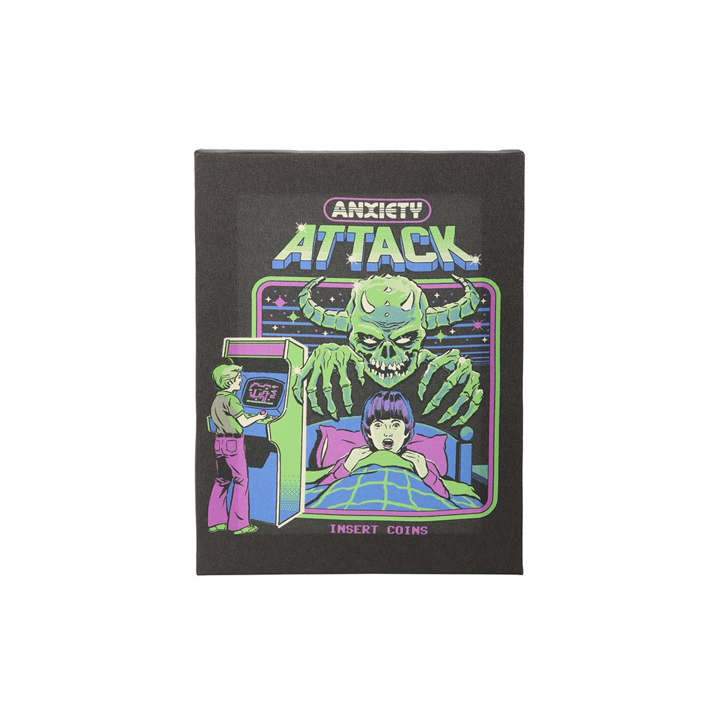 Anxiety Attack Canvas Plaque by Steven Rhodes 19 x 25cm - Image 2