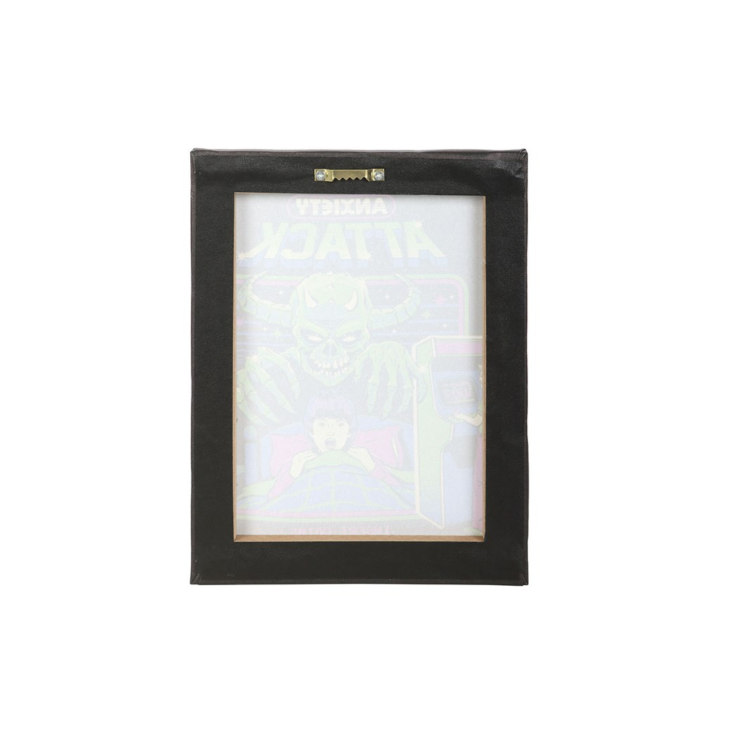 Anxiety Attack Canvas Plaque by Steven Rhodes 19 x 25cm - Image 4