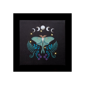Luna Moth Light Up Canvas