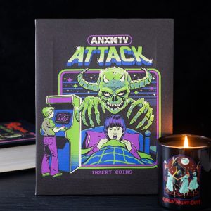 Anxiety Attack Canvas Plaque by Steven Rhodes