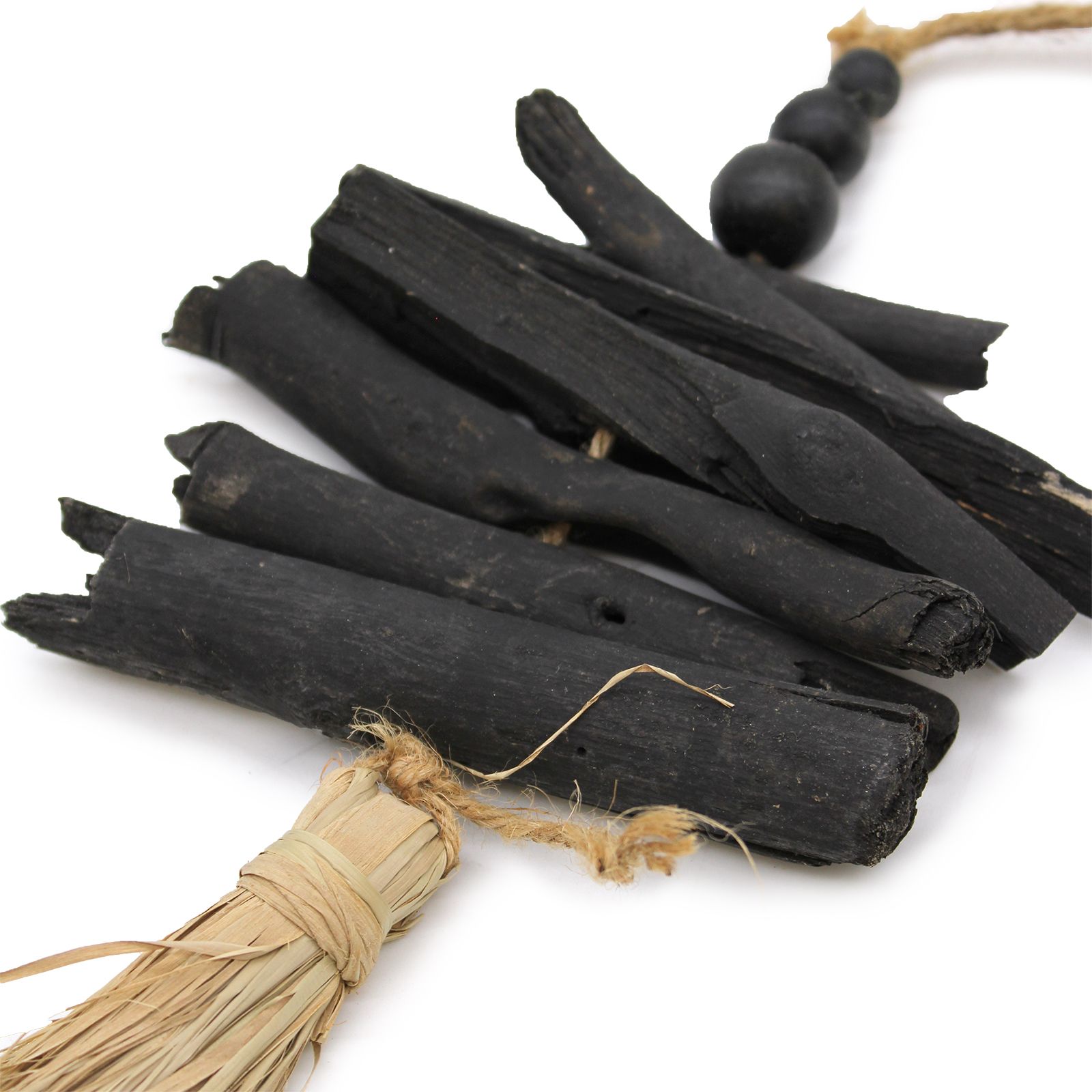 Hanging Driftwood Tassel 42cm natural wall art