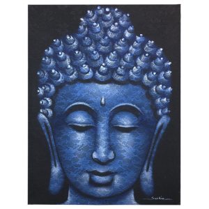 This elegant Buddha Painting adds cultural depth and calm to any interior. Each piece is handmade on premium canvas