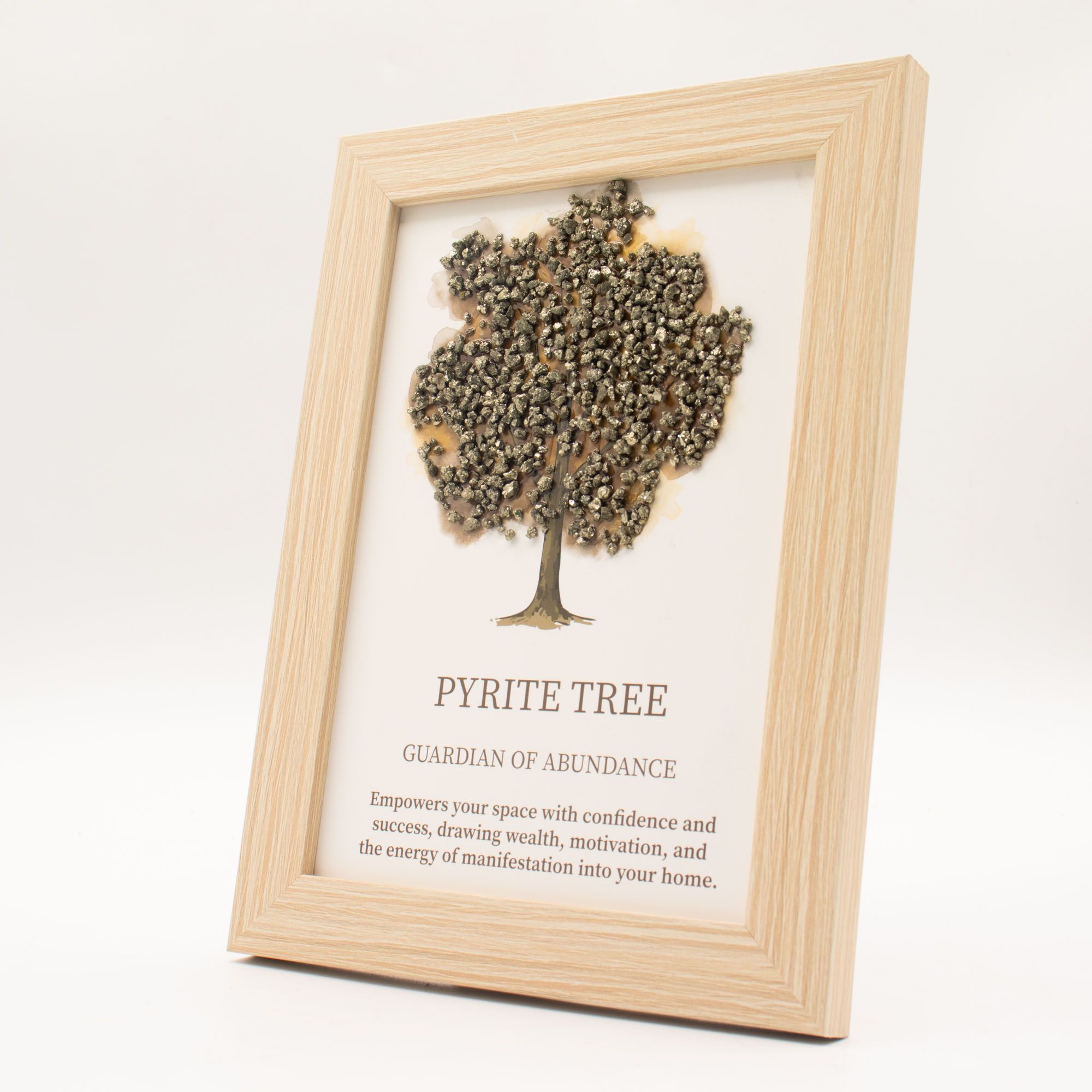 Gemstone Framed Picture - Tree of Life - Pyrite (20x14.7x1cm) - Image 3