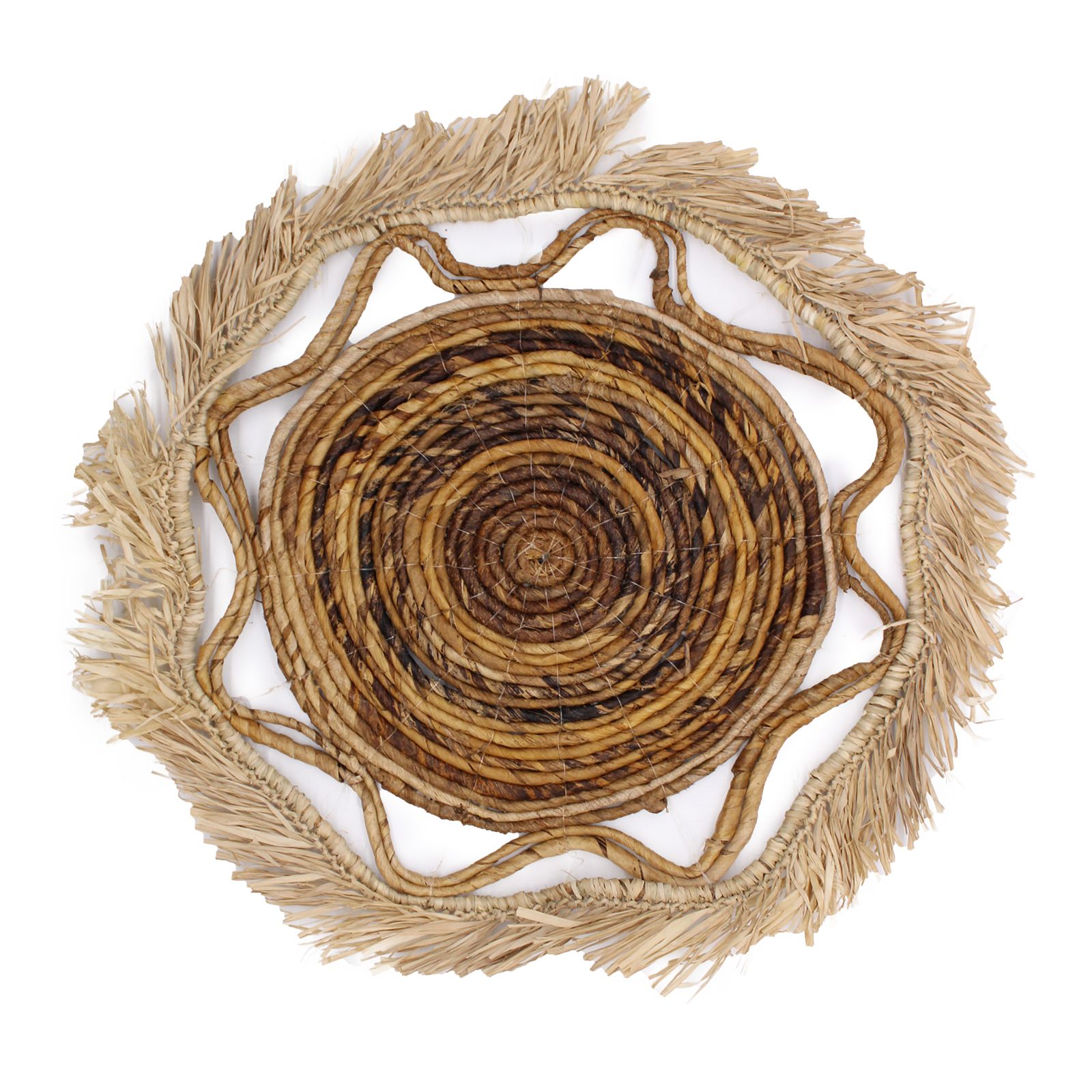 Set of Six Natural Wall Art Hangings - Kribo Collection - Image 2