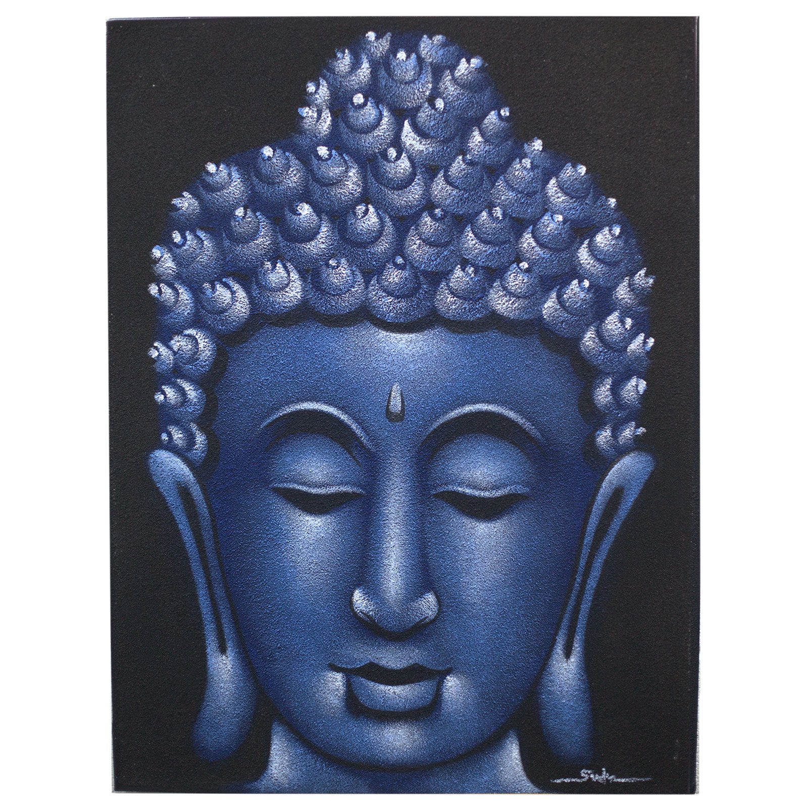 Buddha Painting - Blue Sand