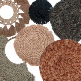Set of Six Natural Wall Art Hangings - Kribo Collection - Image 8