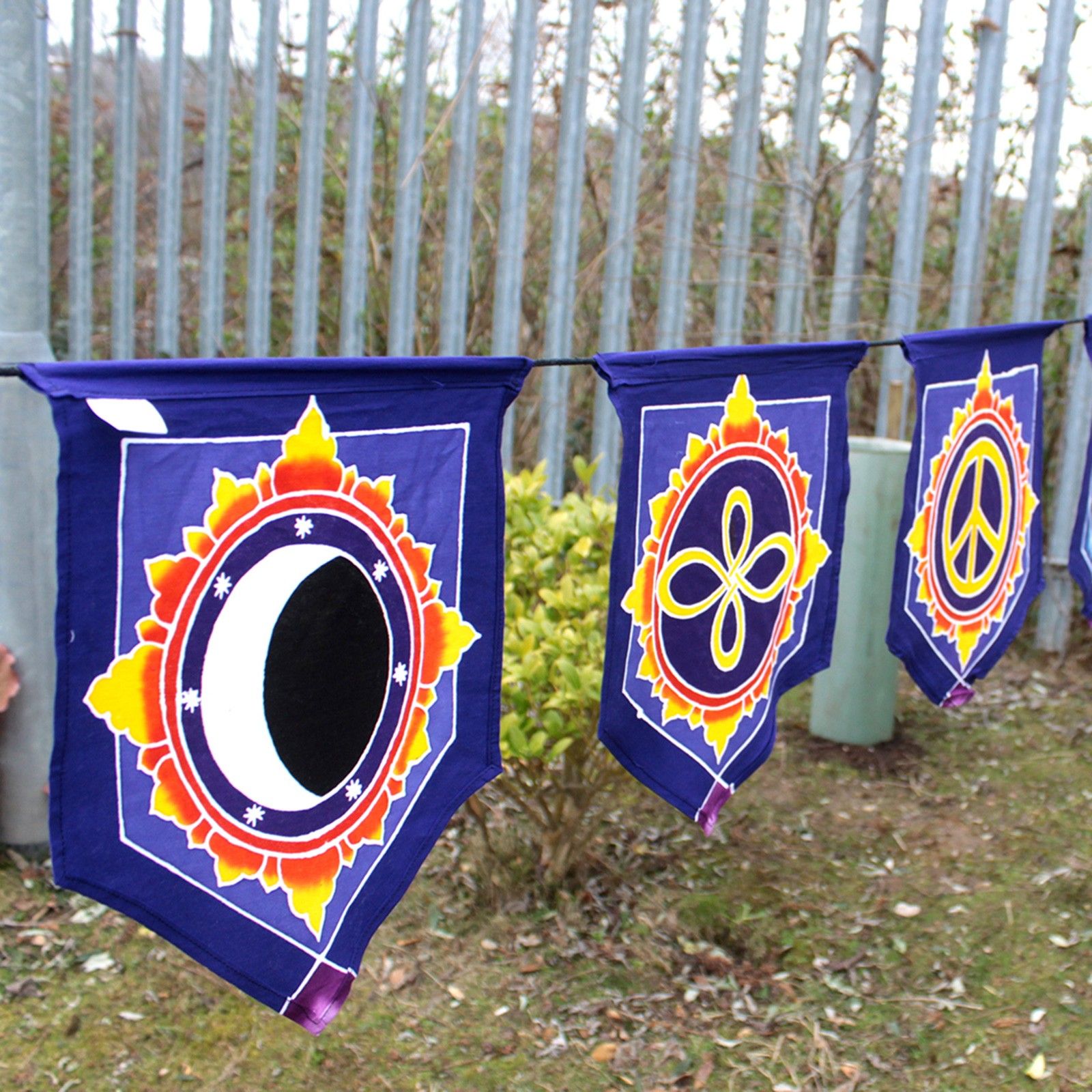 Seven Flags Batik Wall Banner - Love in the Center - Image 4