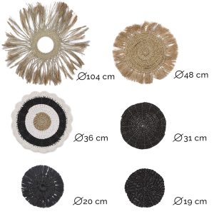 A coordinated six‑piece wall art set from the Abu‑Abu Collection, defined by its soft grey‑toned natural fibres and understated, hand‑finished texture.