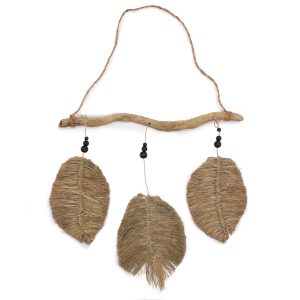 Three Piece Raffa Leaves Hanging Mobile 46 x 53cm
