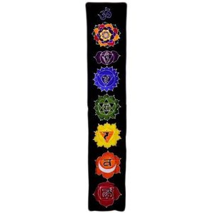 Chakra Drop Banner Batik Wall Art- Midnight 183 x 35cm