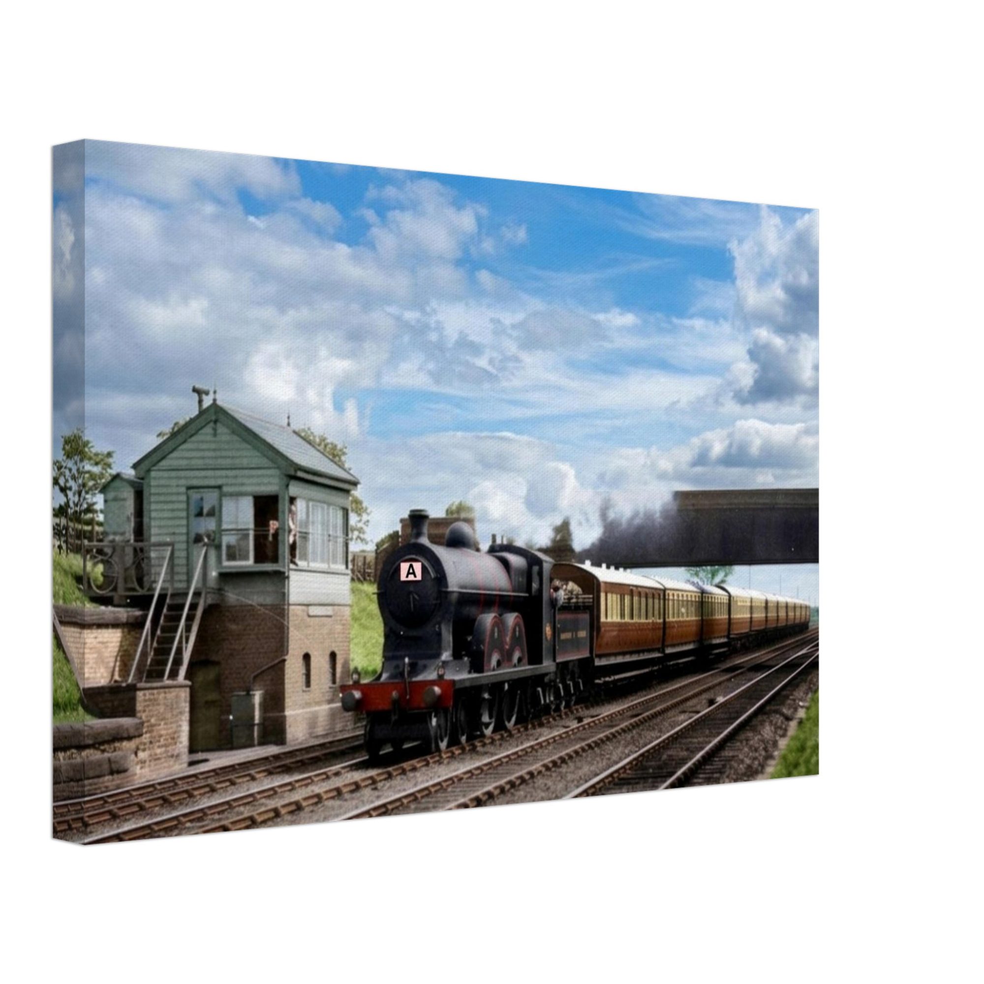 Lancashire and Yorkshire Express at Speed Vintage Print