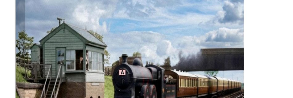 Lancashire and Yorkshire Express at Speed Vintage Print