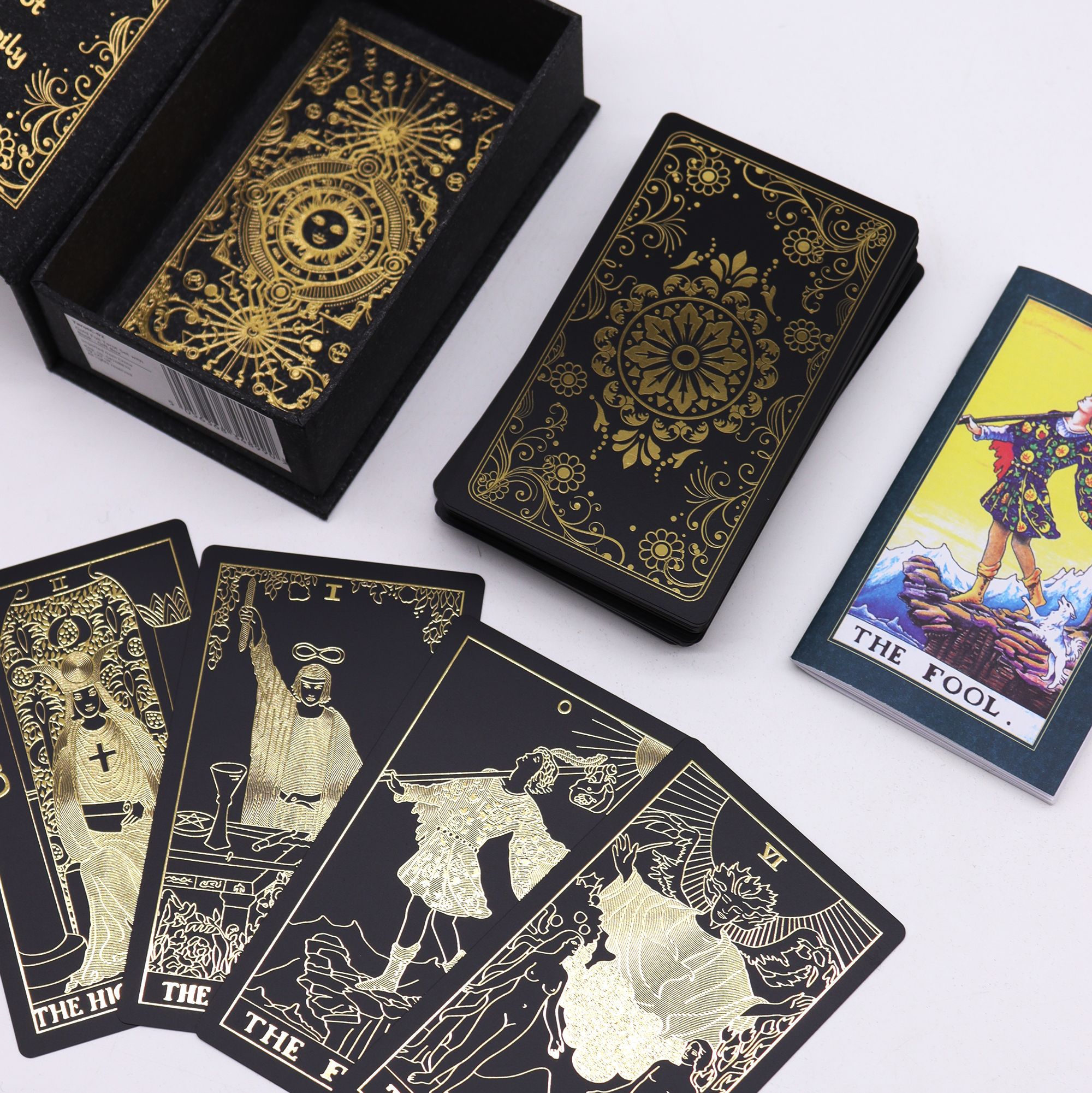 Decorative Gold Foil Tarot Set with Book - Gift Box - Image 2