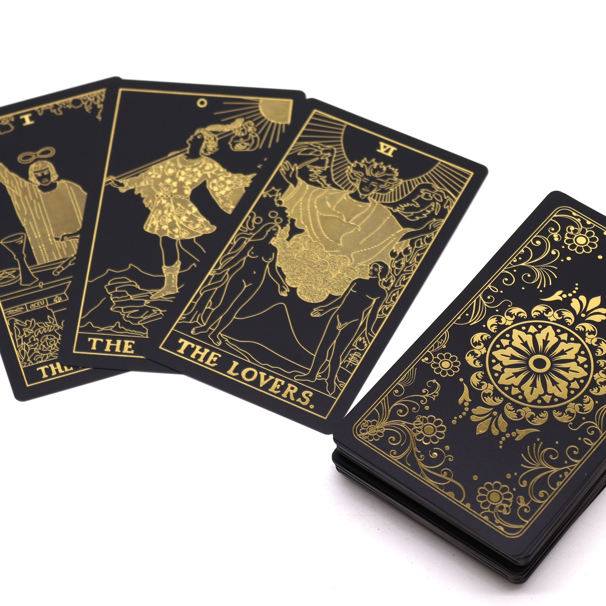 Decorative Gold Foil Tarot Set with Book - Gift Box - Image 3