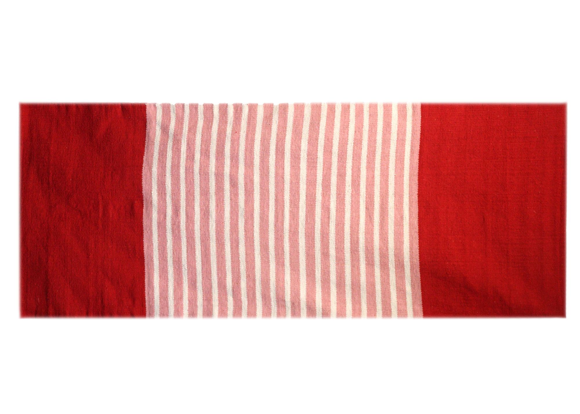 Decorative Indian Cotton Rug Wall Hanging - 70x170cm - Red/Pink - Image 6