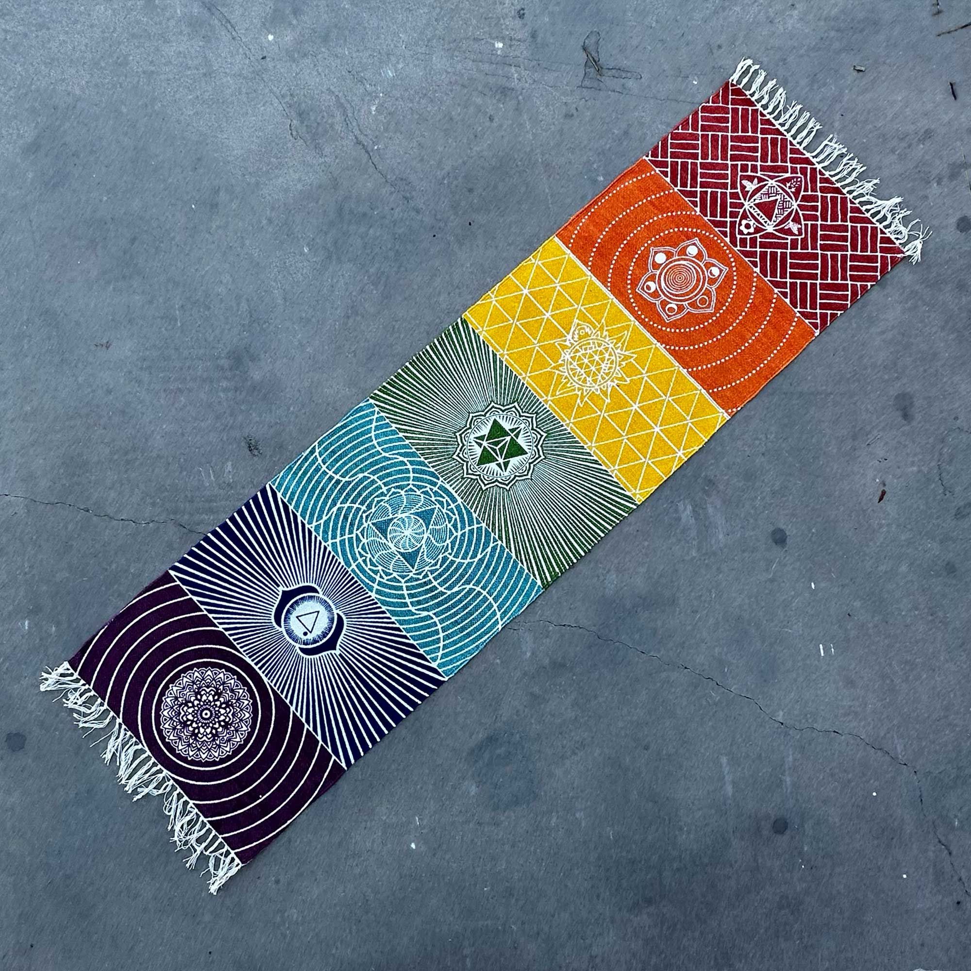 Decorative Yoga Rug Wall hanging- 60x200cm - 7 Chakras - Image 2
