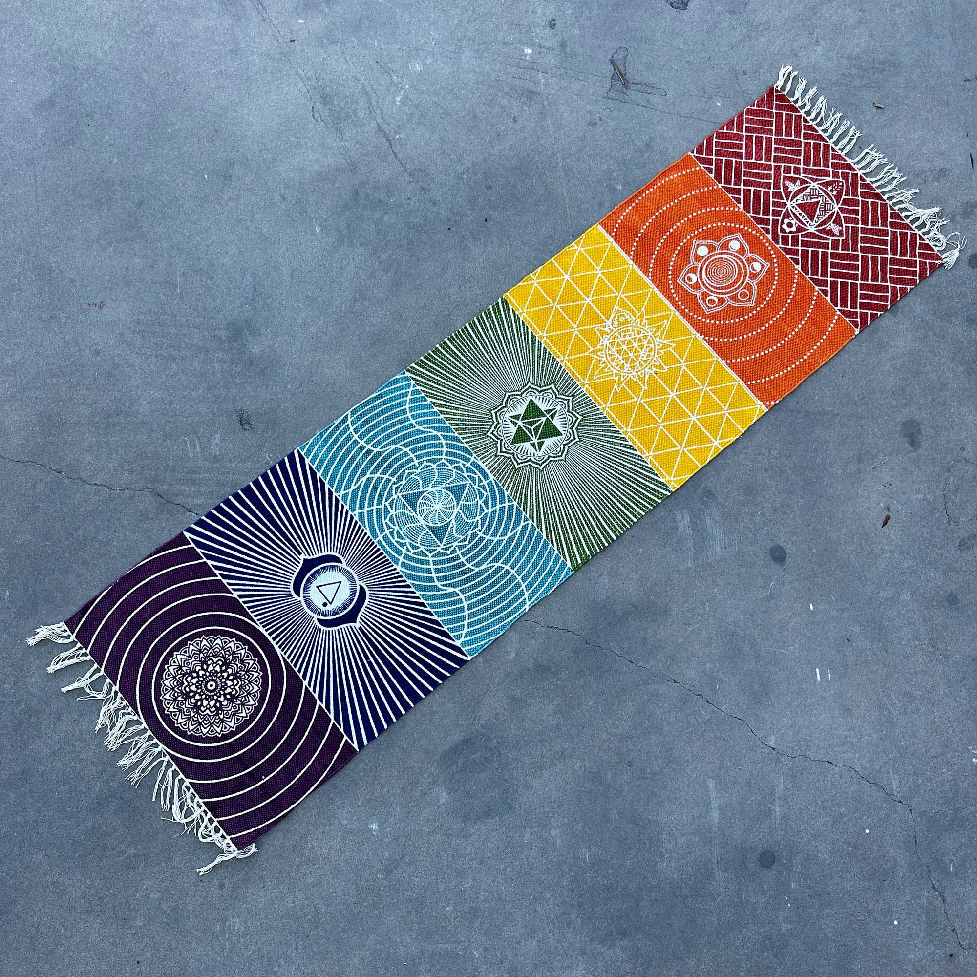 Decorative Yoga Rug Wall hanging- 60x200cm - 7 Chakras - Image 3