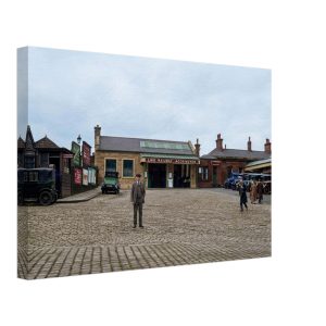 Accrington station Lancashire, 1929, Canvas Print 30x45 cm / 12x18″