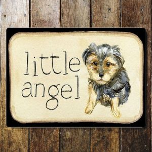 Yorkshire Terrier Dog Pet metal wall sign, 11" x 16"