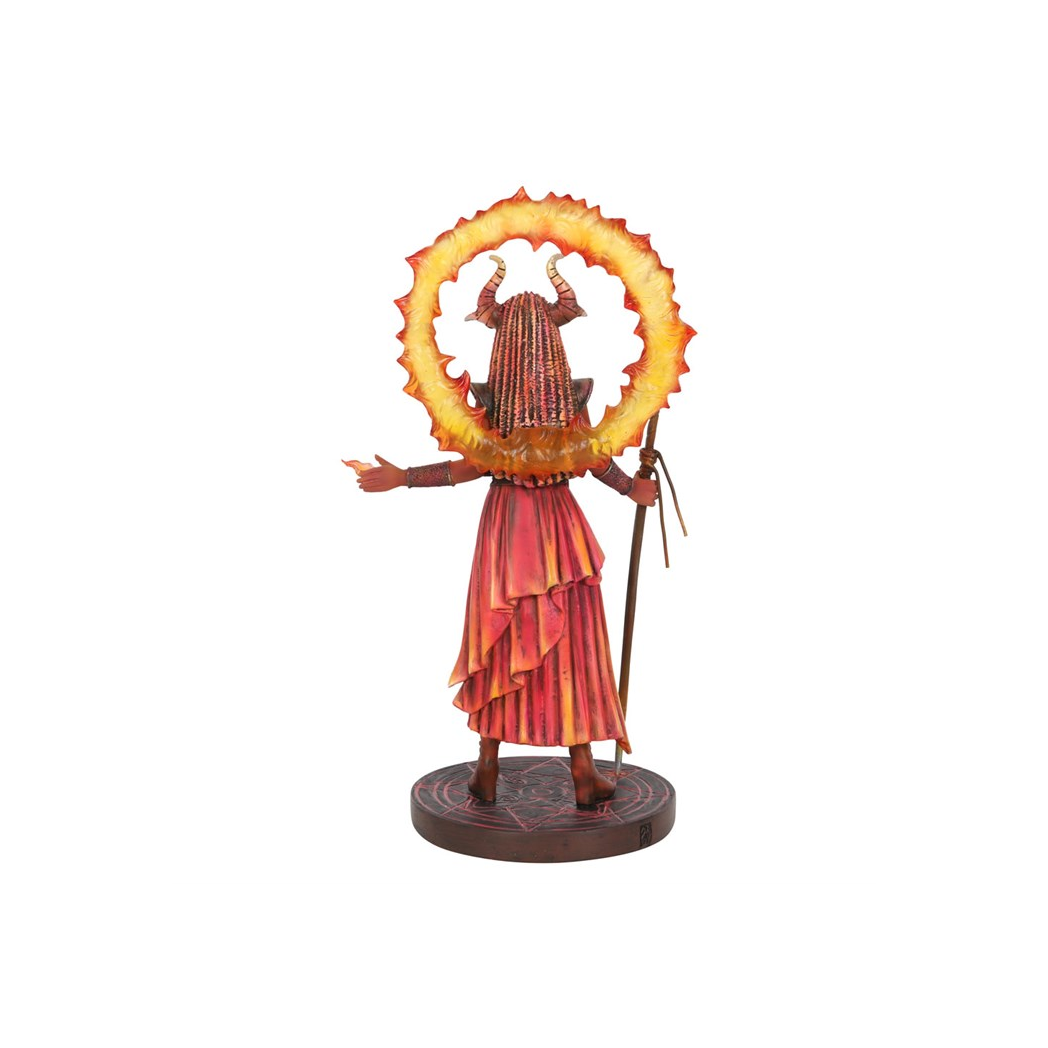 Spectacular Fire Elemental Sorceress Figurine by Anne Stokes - Image 5