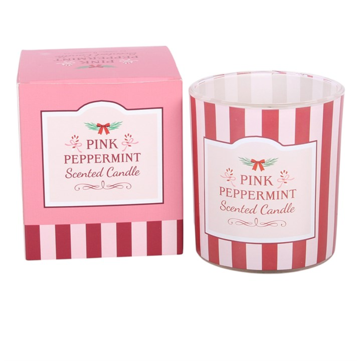 Pink Peppermint Scented Candle - Image 2