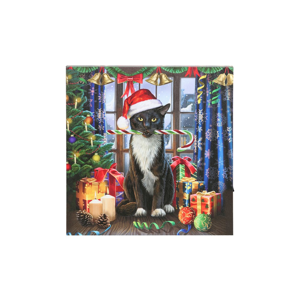 Christmas Krampuss Light Up LED Canvas Plaque by Lisa Parker - Image 2