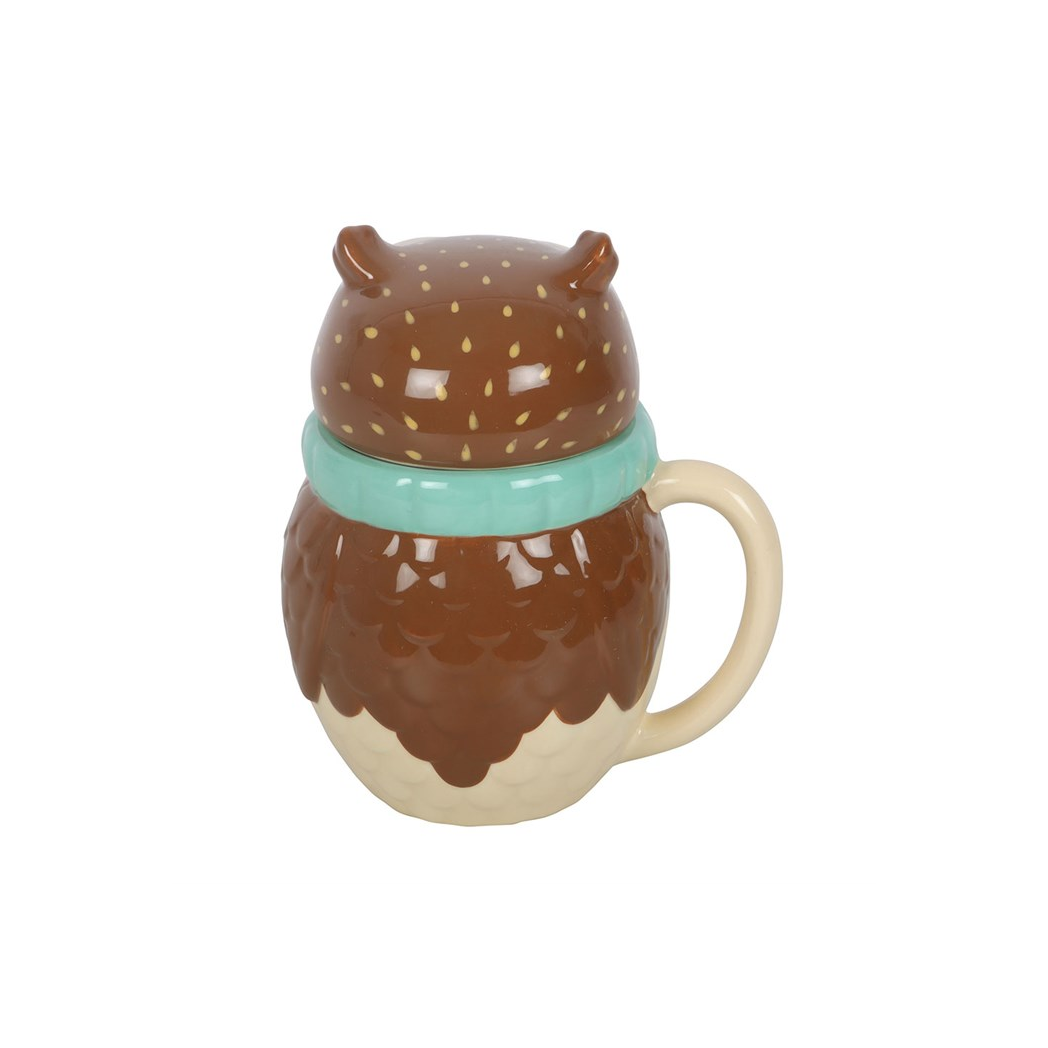 Ceramic Oliver Owl Lidded Mug - Image 4
