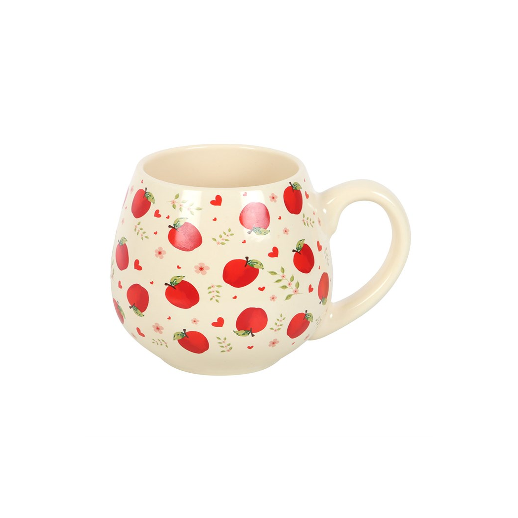 Ceramic Apple Print Rounded Mug - Image 4