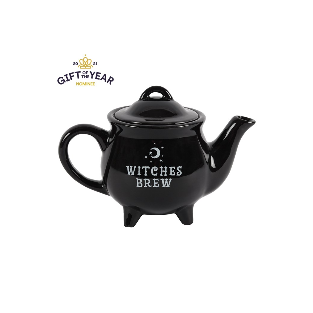 Collectable Witches Brew Black Ceramic Tea Pot
