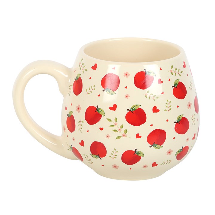 Ceramic Apple Print Rounded Mug - Image 2