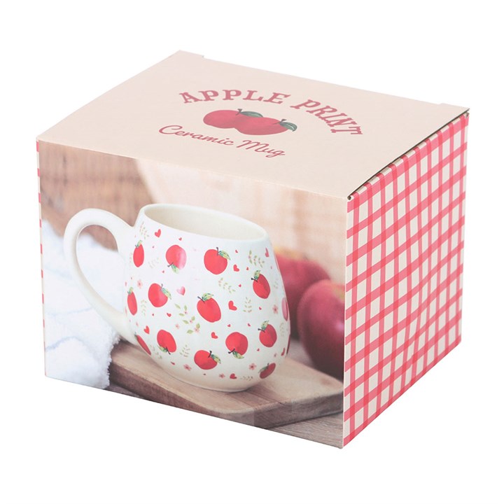 Ceramic Apple Print Rounded Mug - Image 5