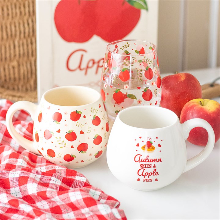 Ceramic Apple Print Rounded Mug - Image 6