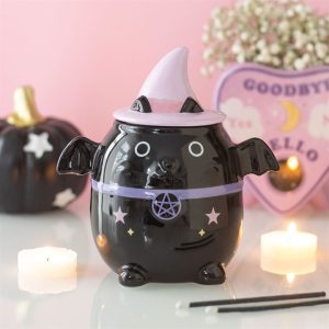 Ceramic Pastel Bat Cat Oil Burner