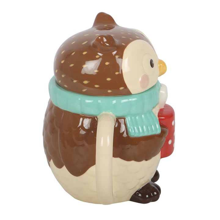 Ceramic Oliver Owl Lidded Mug - Image 3