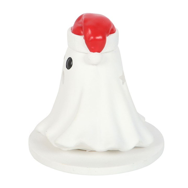 Ghost with Santa Hat Incense Cone Holder - Image 4
