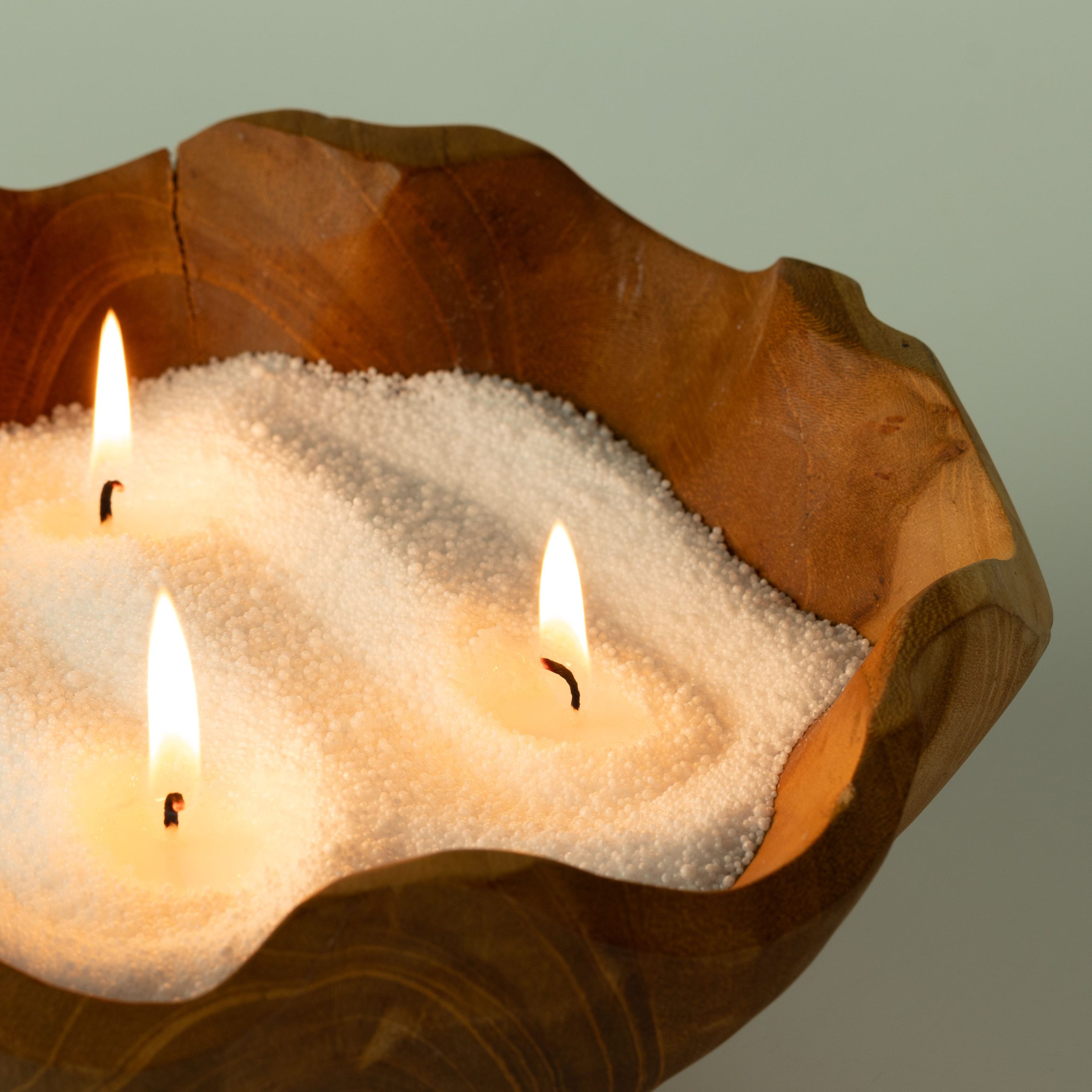 Fragranced Candle Sand - Mocha Brown - Crimson Crystal - 300g - Image 11