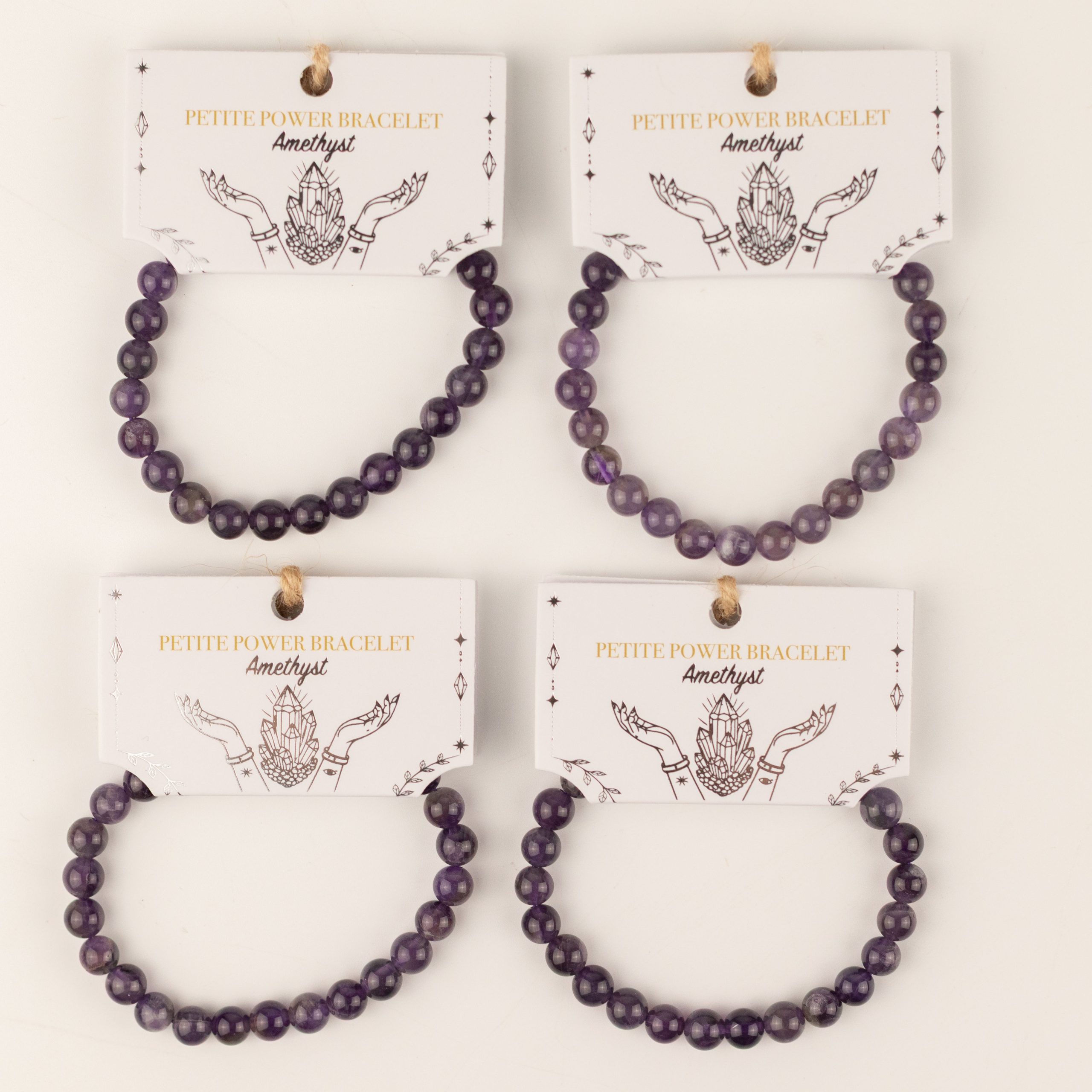 Petite Power Bracelet (17cmx6mm) - Amethyst - Image 7
