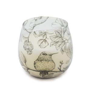 Decorative Small Glass Jar Candles - Drawn by Flame