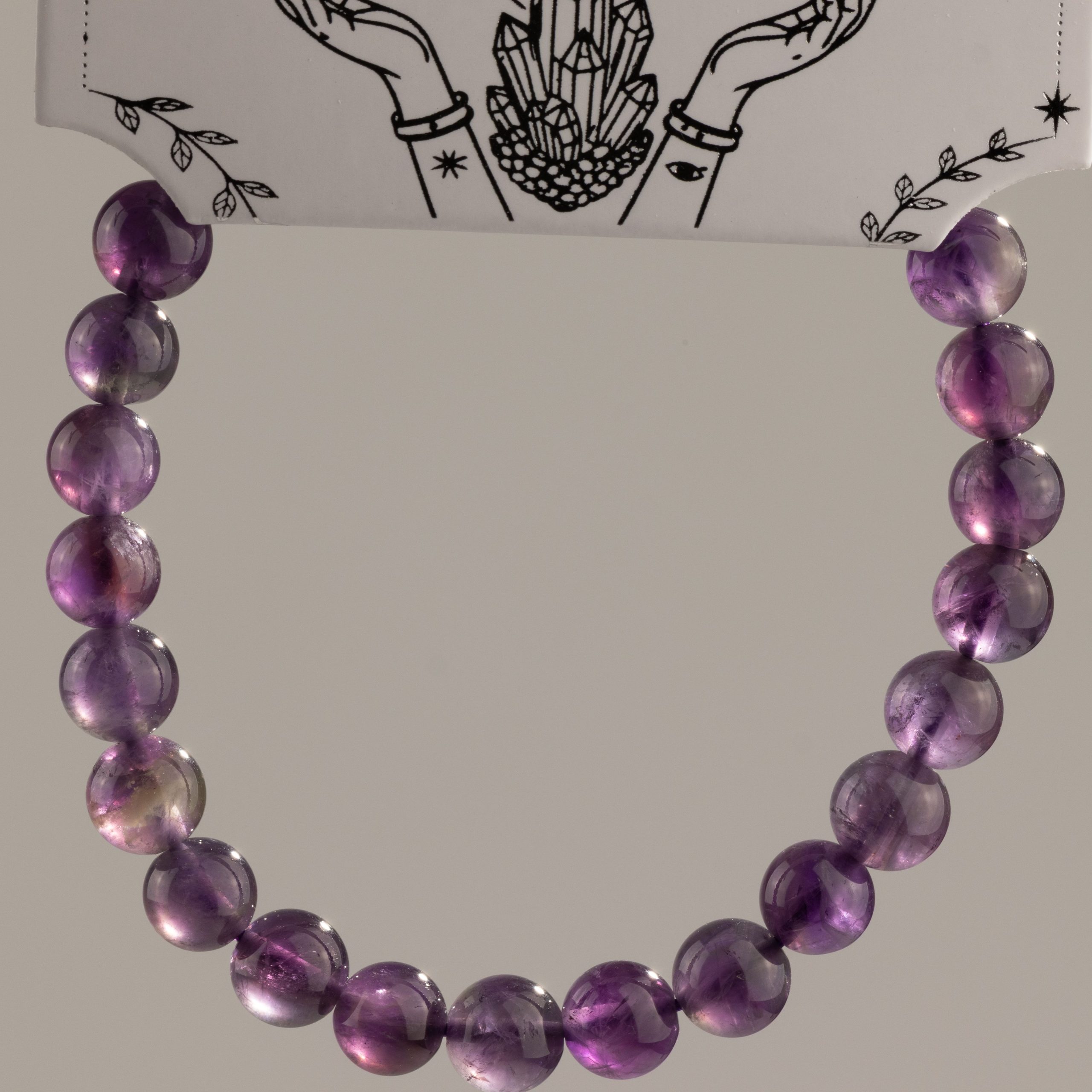Petite Power Bracelet (17cmx6mm) - Amethyst - Image 6