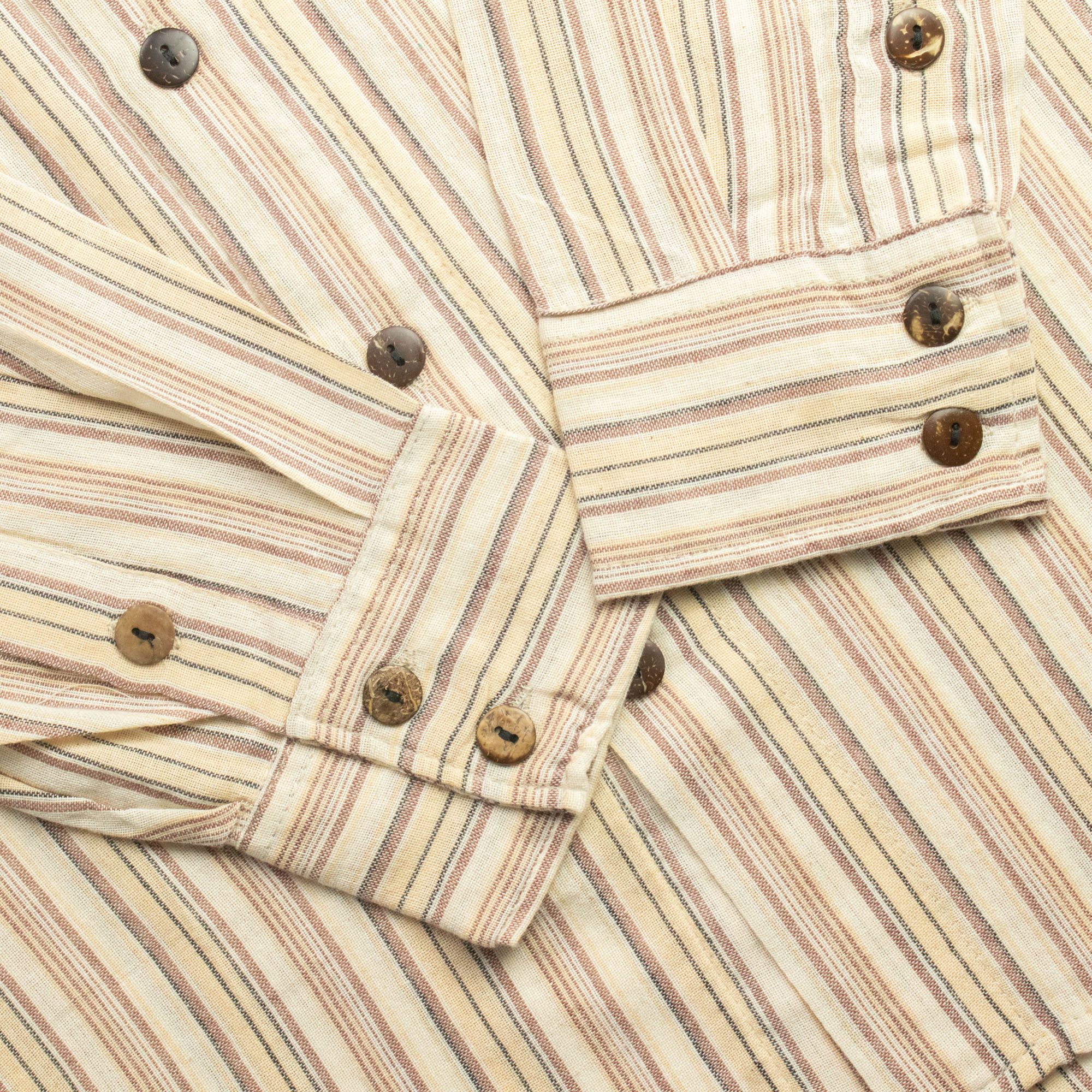Nomad Sari Grandad Shirt - Brown Beige - Medium - Image 9