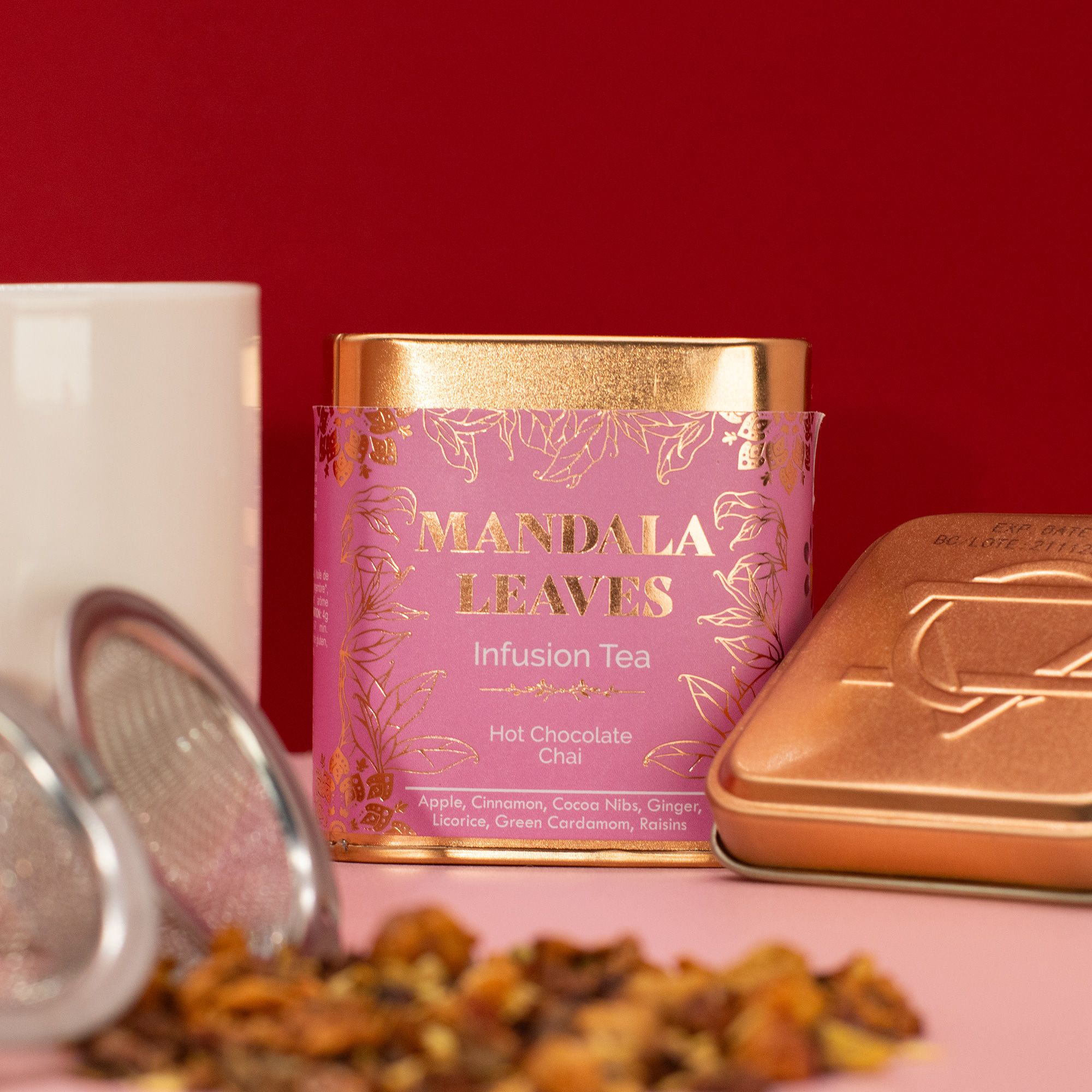 50g Hot Chocolate Chai Infusion Tea In a Tin - Image 9