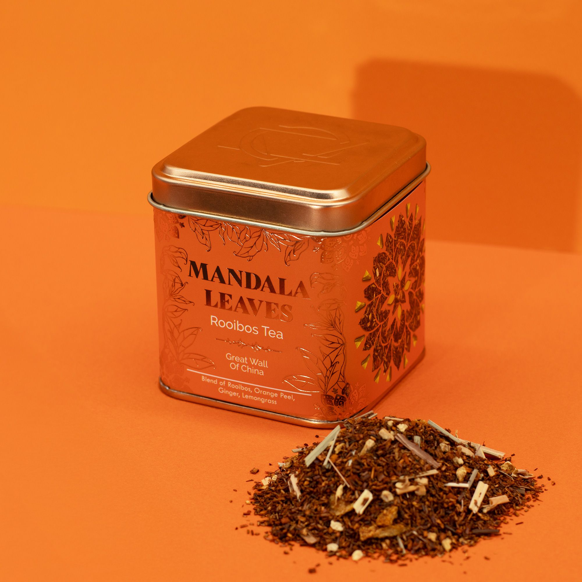 Decorative 50g Rooibos Eco Great Wall of China Tea in Tin