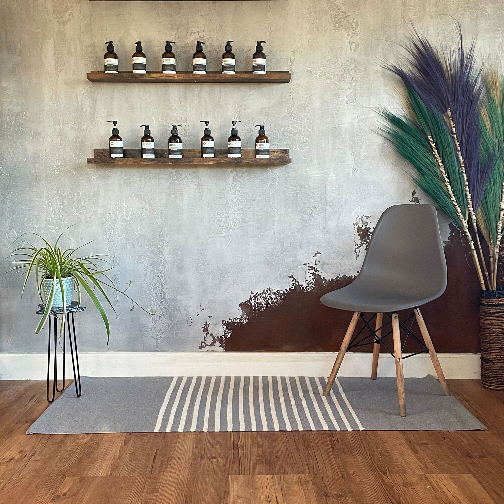 Indian Cotton Rug - 70x170cm - Grey - Image 5