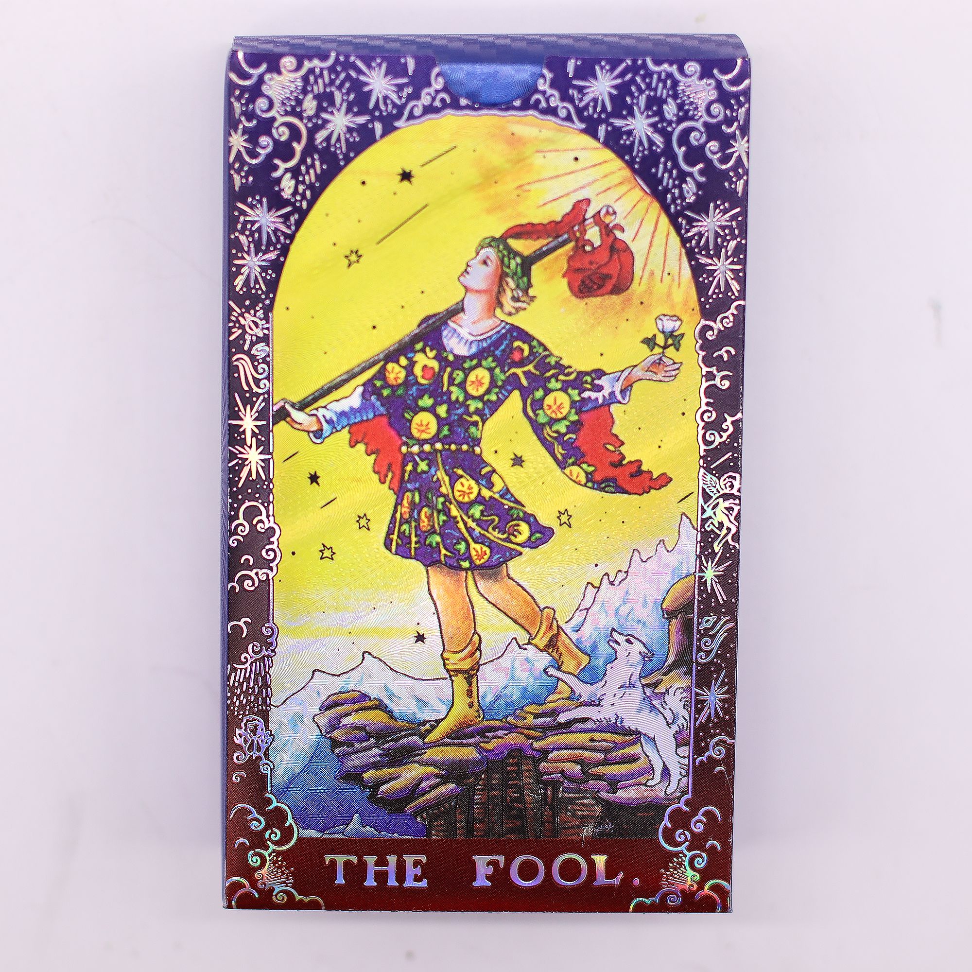 Blue Foil Tarot Card Set - Mandala - with booklet - Image 6