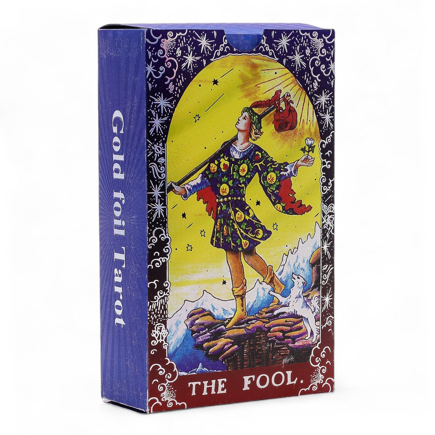 Blue Foil Tarot Card Set - Mandala - with booklet - Image 8