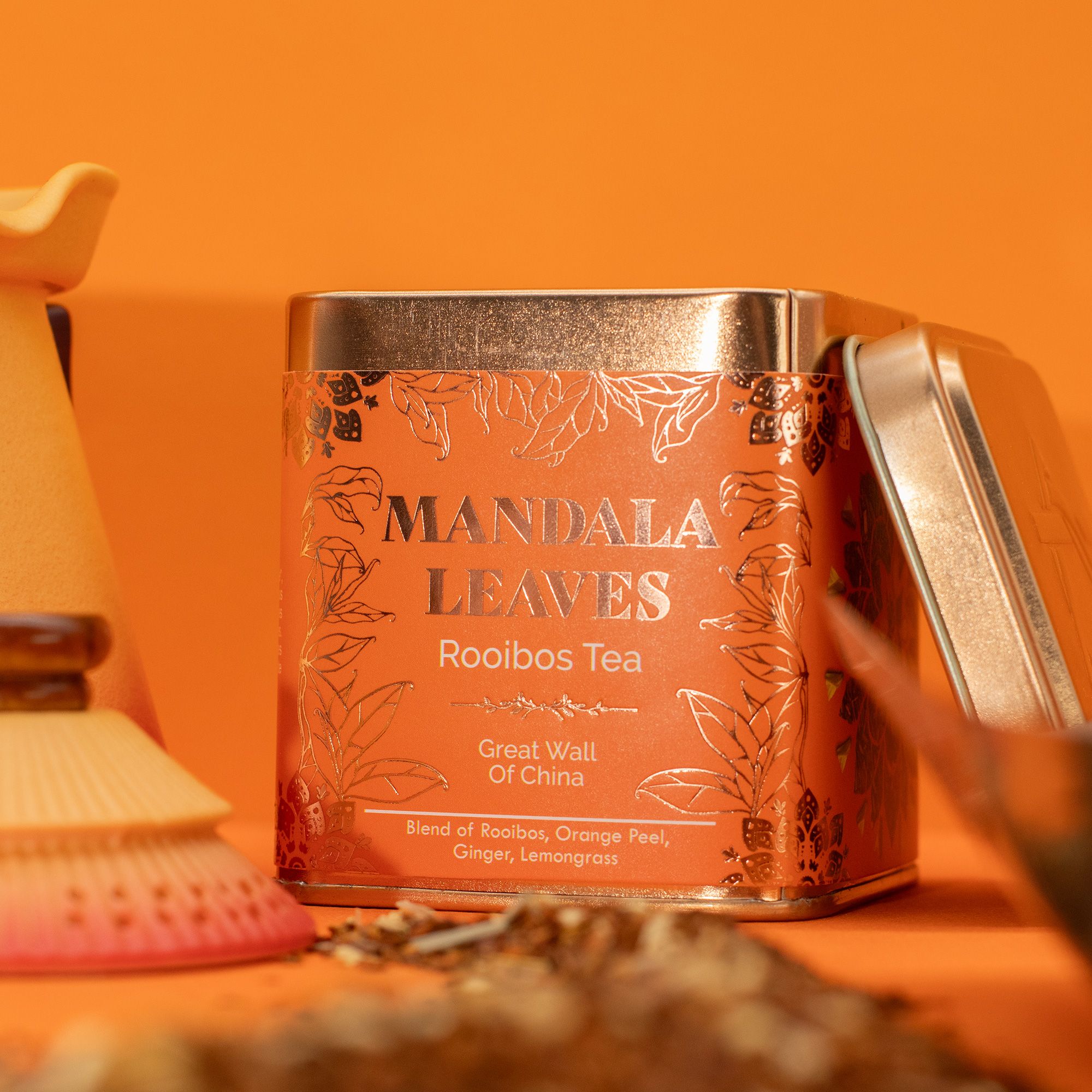 Decorative 50g Rooibos Eco Great Wall of China Tea in Tin - Image 6