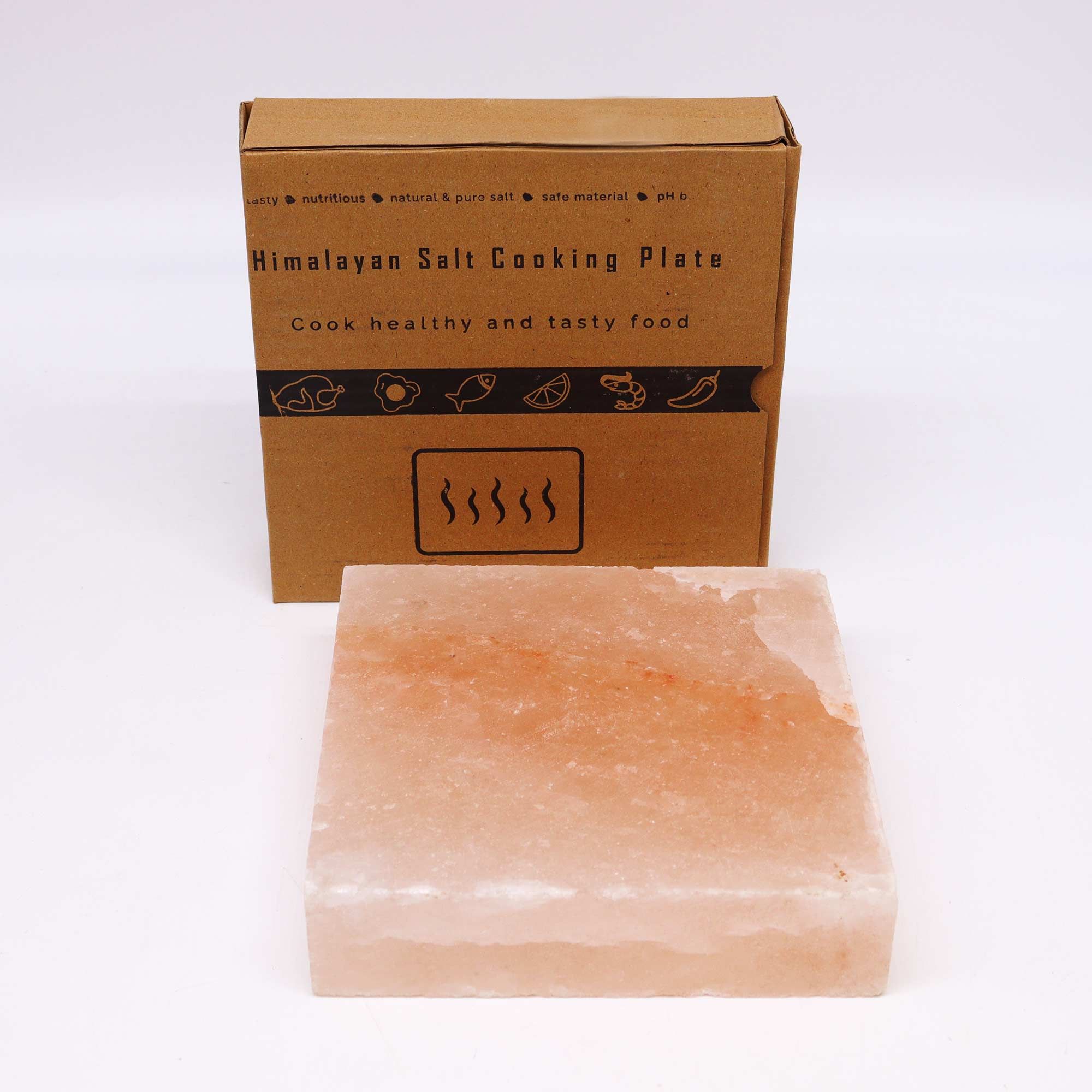 Himalayan Salt Cooking Plate - Square - 20x20x5cm decorative item. - Image 3